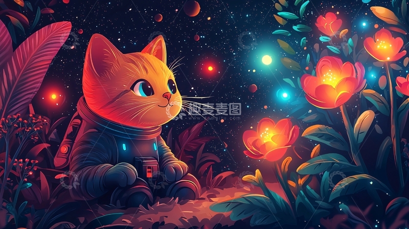 高清大图下载【趣麦麦图】卡通猫咪28