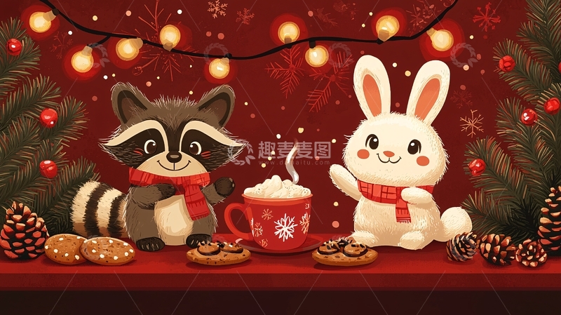 高清大图下载【趣麦麦图】圣诞节卡通