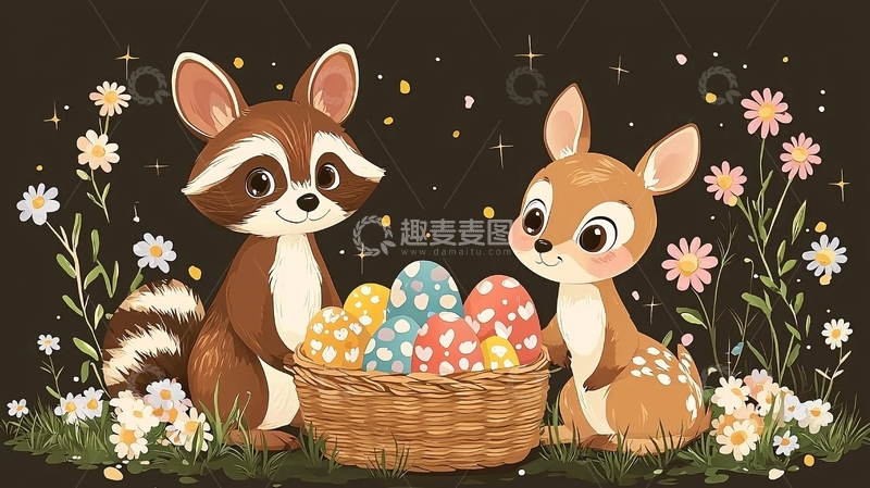 高清大图下载【趣麦麦图】浣熊13