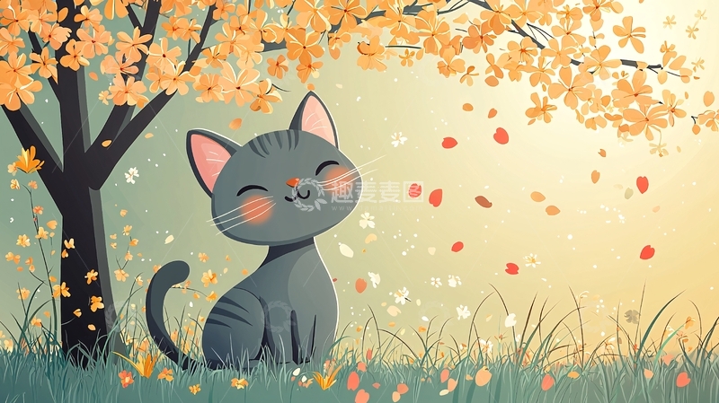 高清大图下载【趣麦麦图】秋日猫咪