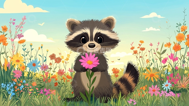 高清大图下载【趣麦麦图】浣熊16