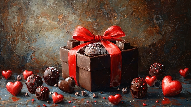 高清大图下载【趣麦麦图】巧克力礼盒