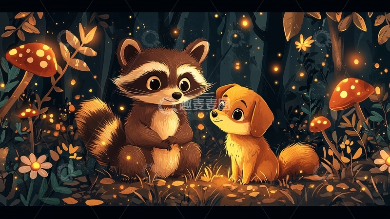 高清大图下载【趣麦麦图】浣熊19