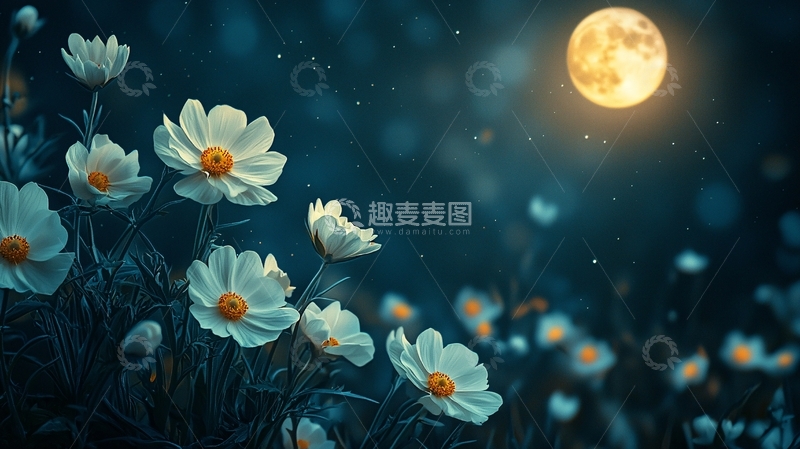 高清大图下载【趣麦麦图】月夜