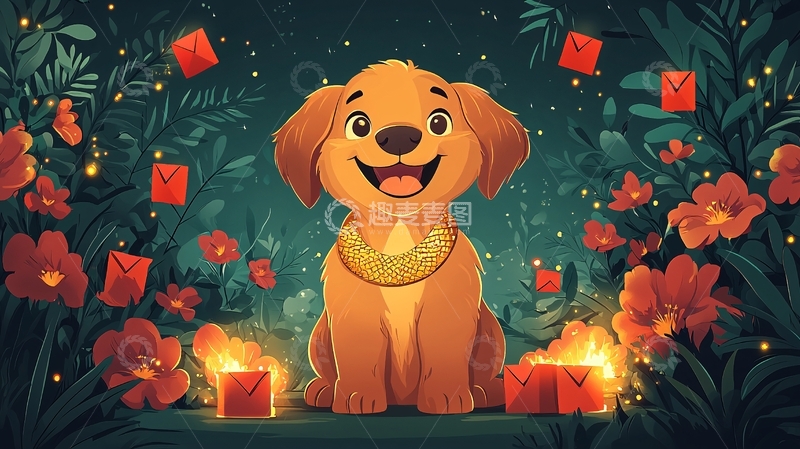 高清大图下载【趣麦麦图】可爱小狗