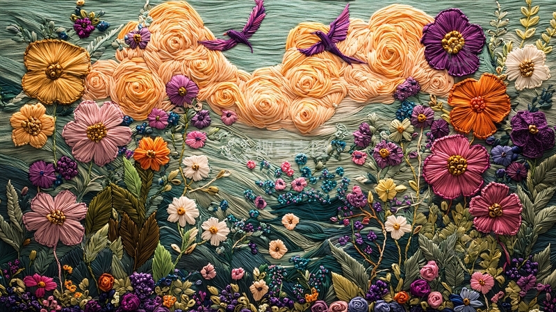 高清大图下载【趣麦麦图】绣花作品