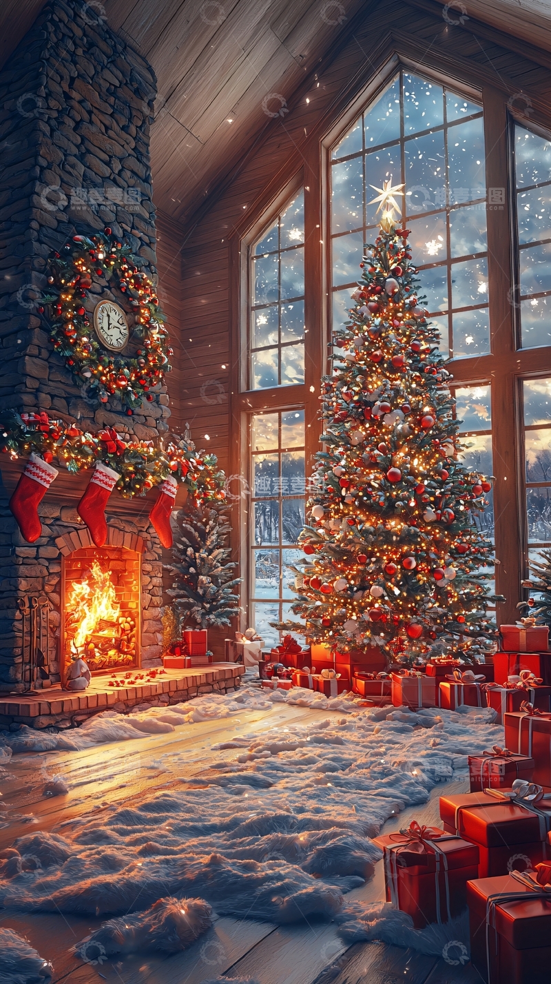 高清大图下载【趣麦麦图】温馨圣诞小屋