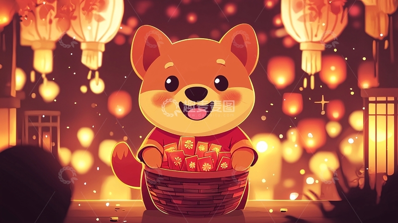 高清大图下载【趣麦麦图】卡通狗狗