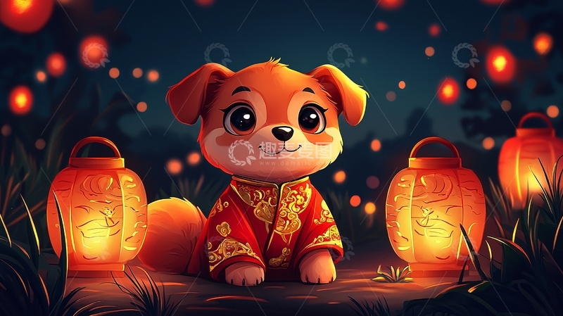 高清大图下载【趣麦麦图】萌宠小狗