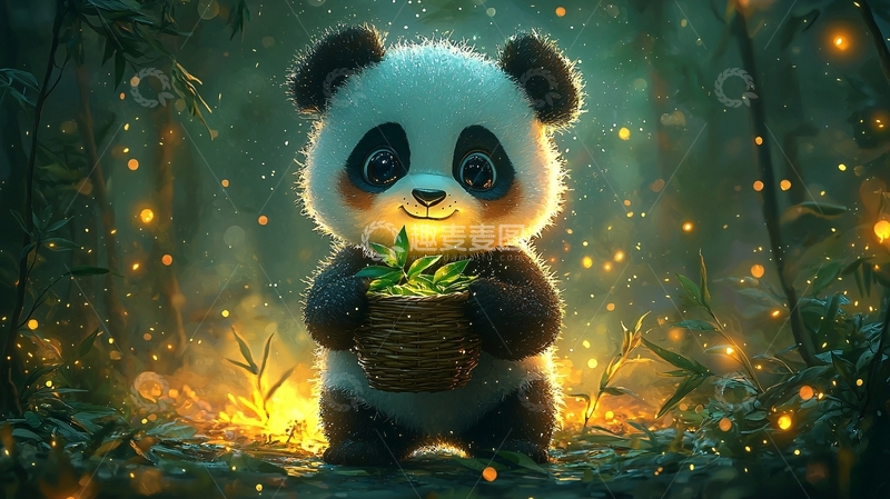 高清大图下载【趣麦麦图】萌宠熊猫