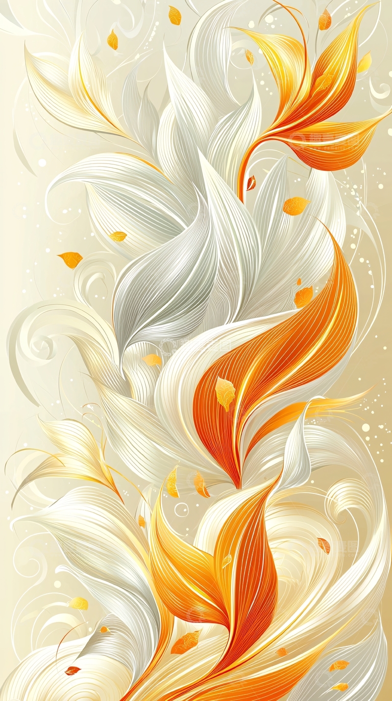 高清大图下载【趣麦麦图】抽象花卉壁纸