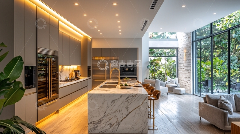高清大图下载【趣麦麦图】现代化厨房设计