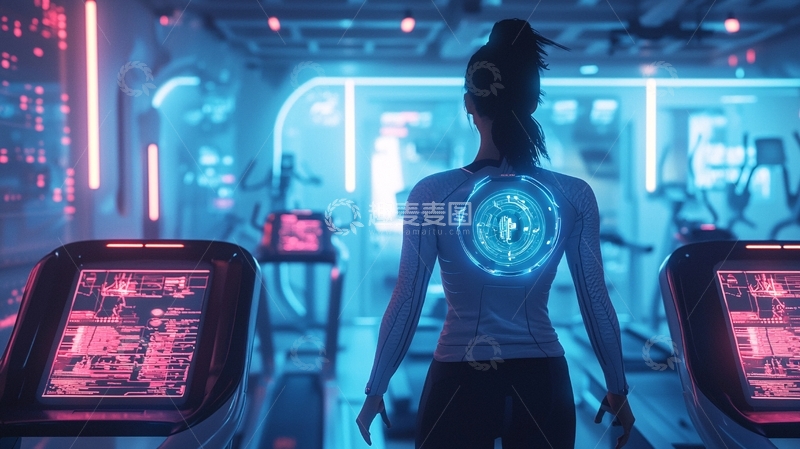 高清大图下载【趣麦麦图】未来科技健身房