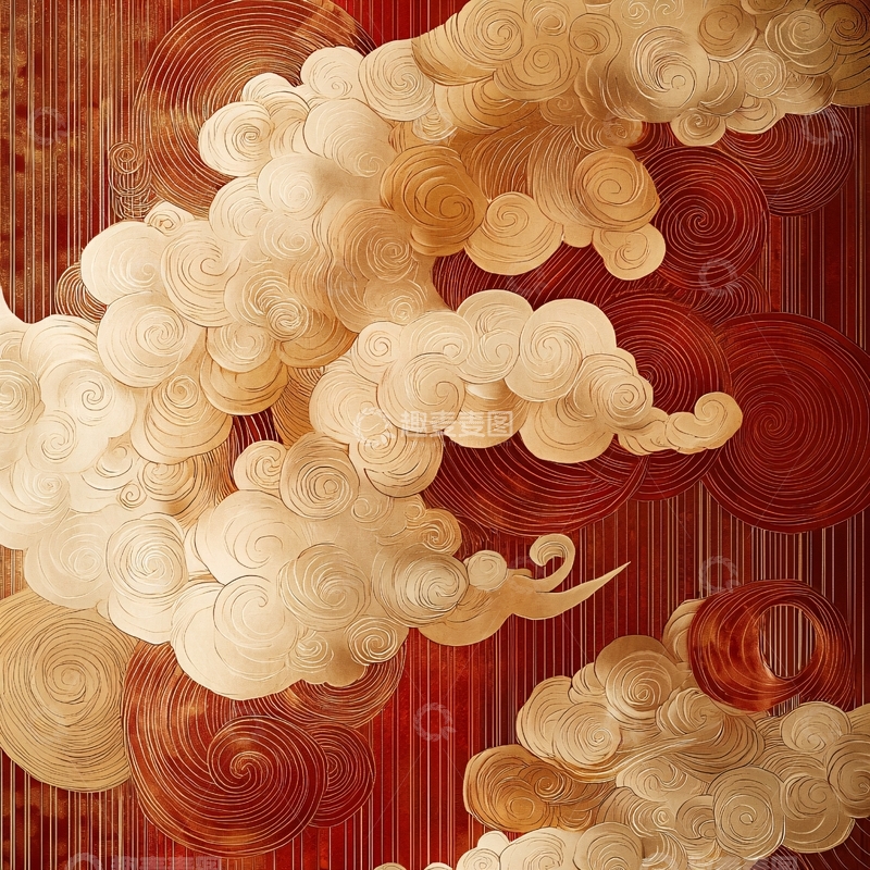 高清大图下载【趣麦麦图】祥云图案