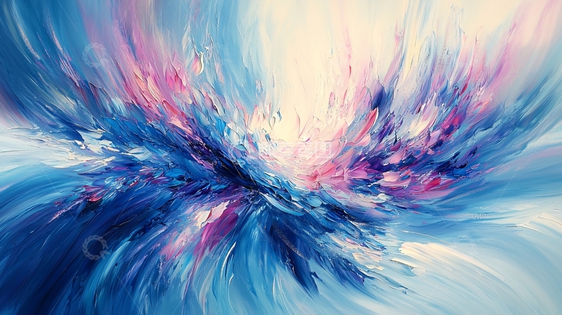 高清大图下载【趣麦麦图】抽象色彩飞溅