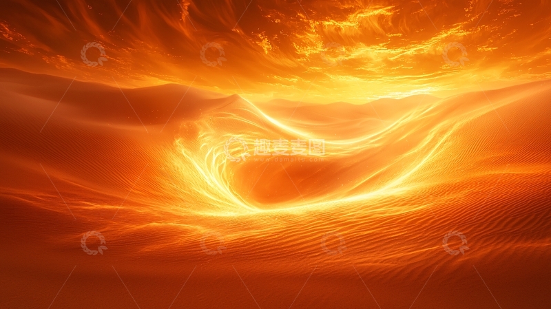 高清大图下载【趣麦麦图】火焰沙漠