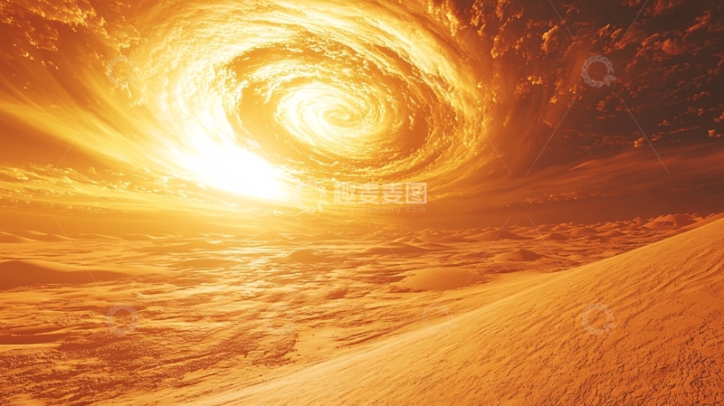 高清大图下载【趣麦麦图】沙漠旋涡
