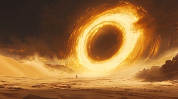 沙漠火焰漩涡