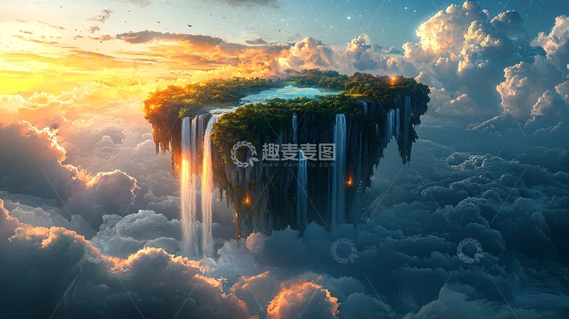 高清大图下载【趣麦麦图】天空之城