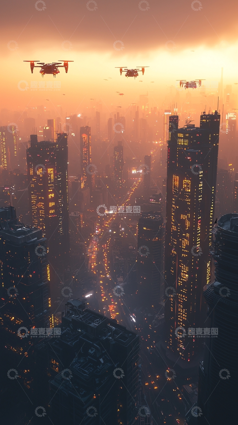 高清大图下载【趣麦麦图】未来都市