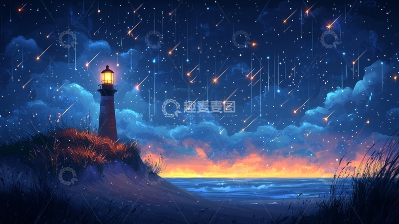 高清大图下载【趣麦麦图】流星雨