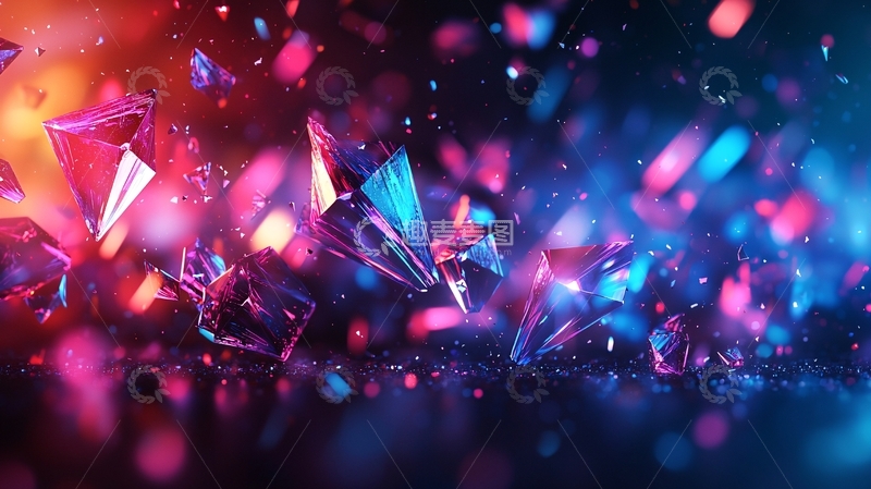 高清大图下载【趣麦麦图】炫彩碎片