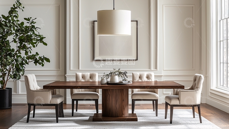 高清大图下载【趣麦麦图】现代简约长餐桌