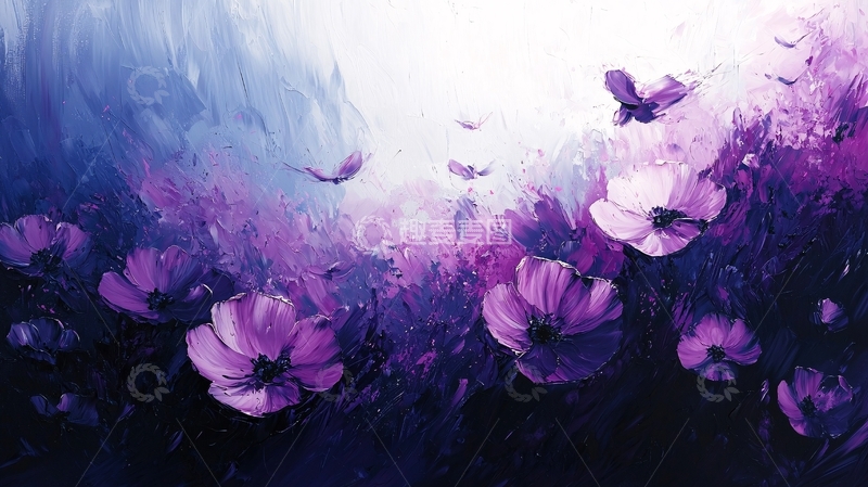 高清大图下载【趣麦麦图】紫色花田