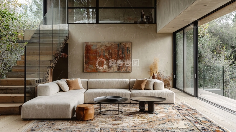 高清大图下载【趣麦麦图】现代简约客厅