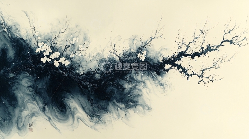 高清大图下载【趣麦麦图】水墨画