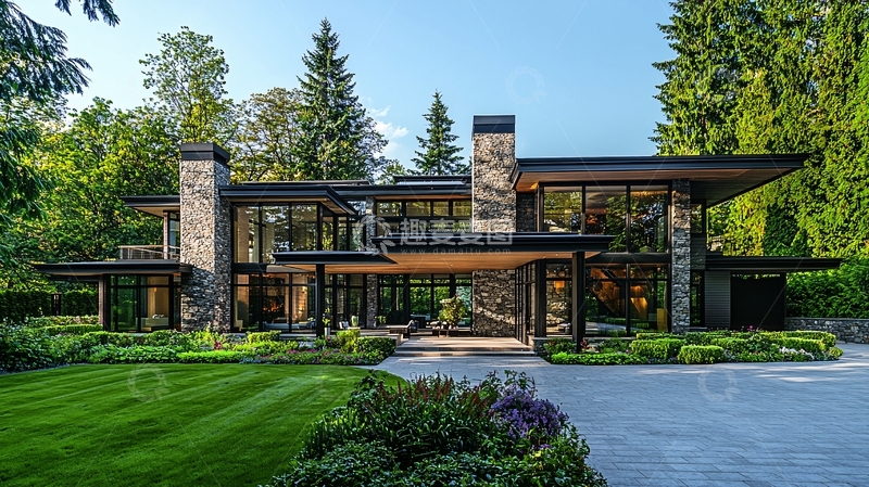 高清大图下载【趣麦麦图】现代风格别墅