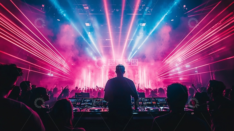 高清大图下载【趣麦麦图】炫酷舞台灯光表演