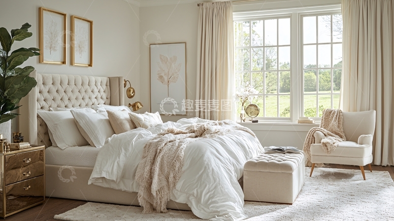 高清大图下载【趣麦麦图】现代简约卧室设计125