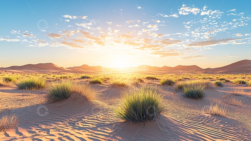 高清大图下载【趣麦麦图】沙漠日出