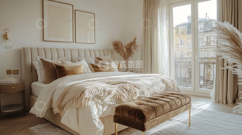 高清大图下载【趣麦麦图】极简风卧室设计