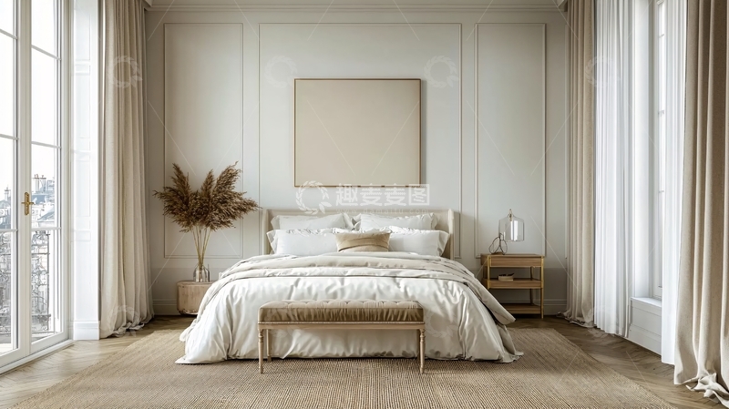 高清大图下载【趣麦麦图】极简轻奢卧室设计