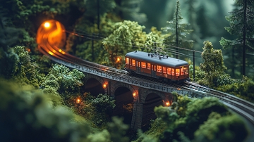 微缩景观火车