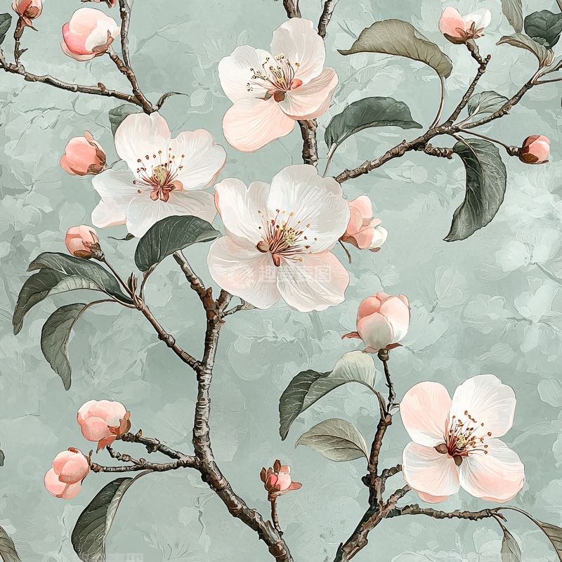 高清大图下载【趣麦麦图】-水墨花卉