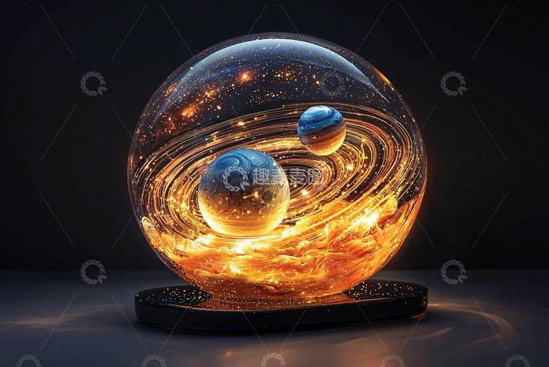高清大图下载【趣麦麦图】玻璃球宇宙