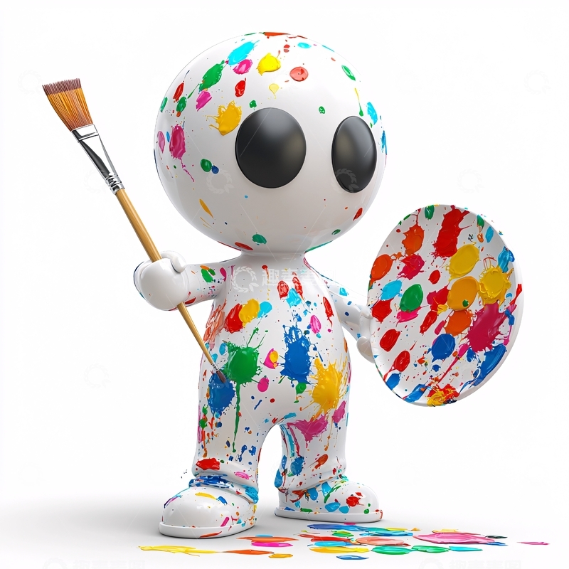 高清大图下载【趣麦麦图】彩绘卡通人物