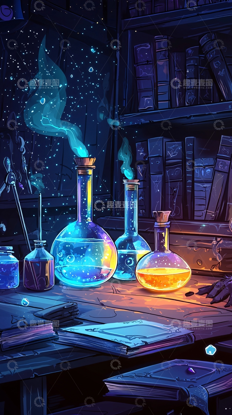 高清大图下载【趣麦麦图】魔法药水