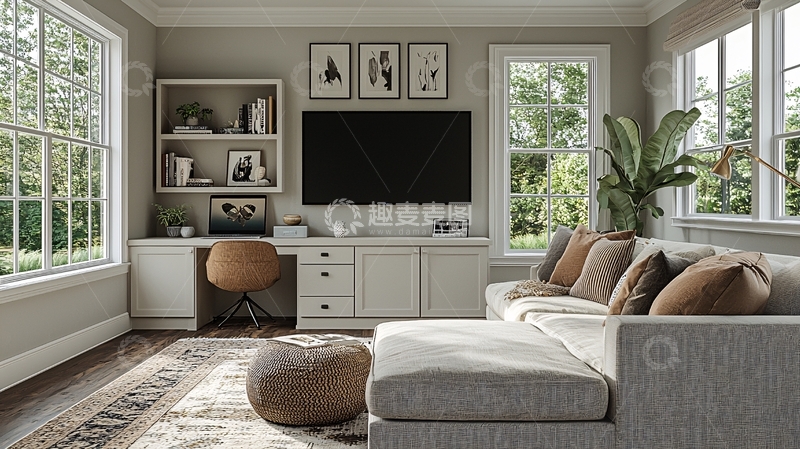 高清大图下载【趣麦麦图】现代简约风格客厅78