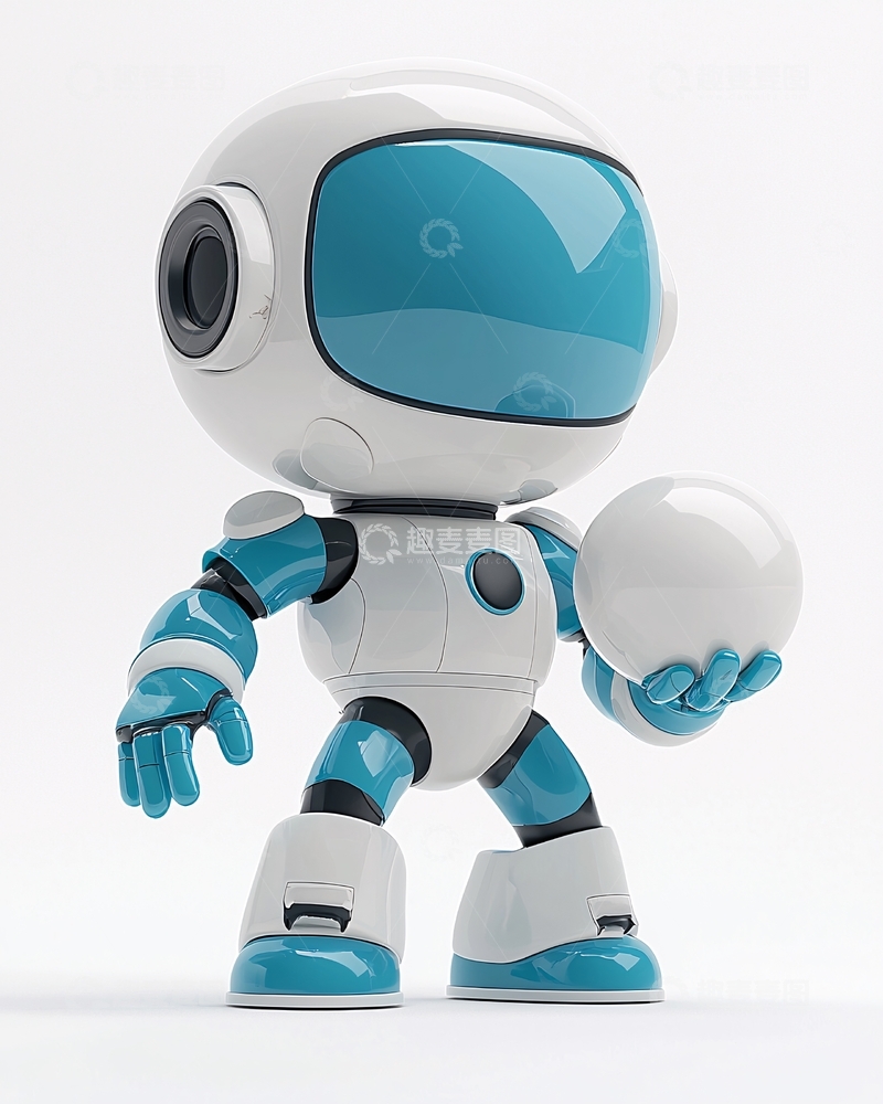 高清大图下载【趣麦麦图】可爱卡通机器人