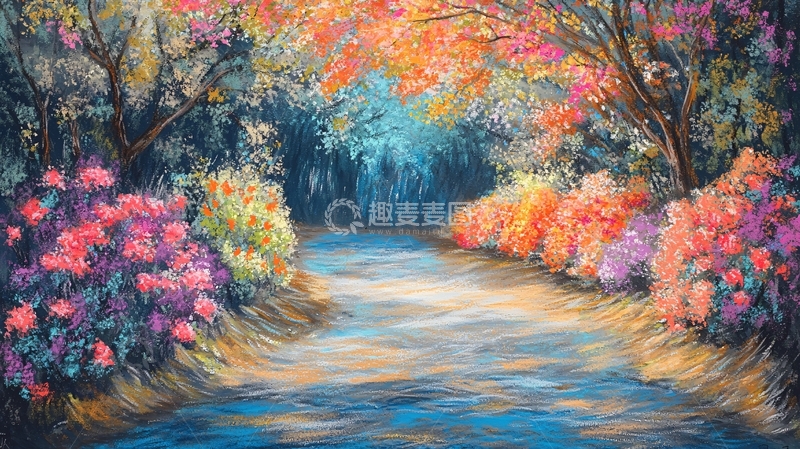 高清大图下载【趣麦麦图】梦幻森林小路99