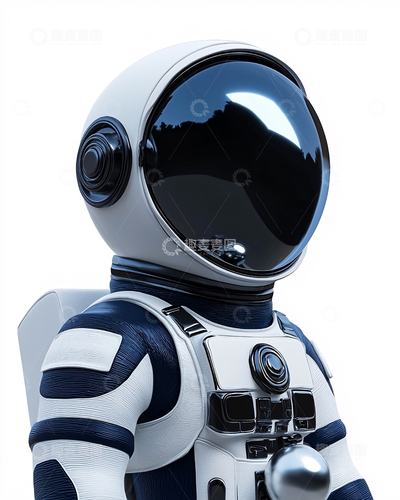 高清大图下载【趣麦麦图】宇航员太空服特写
