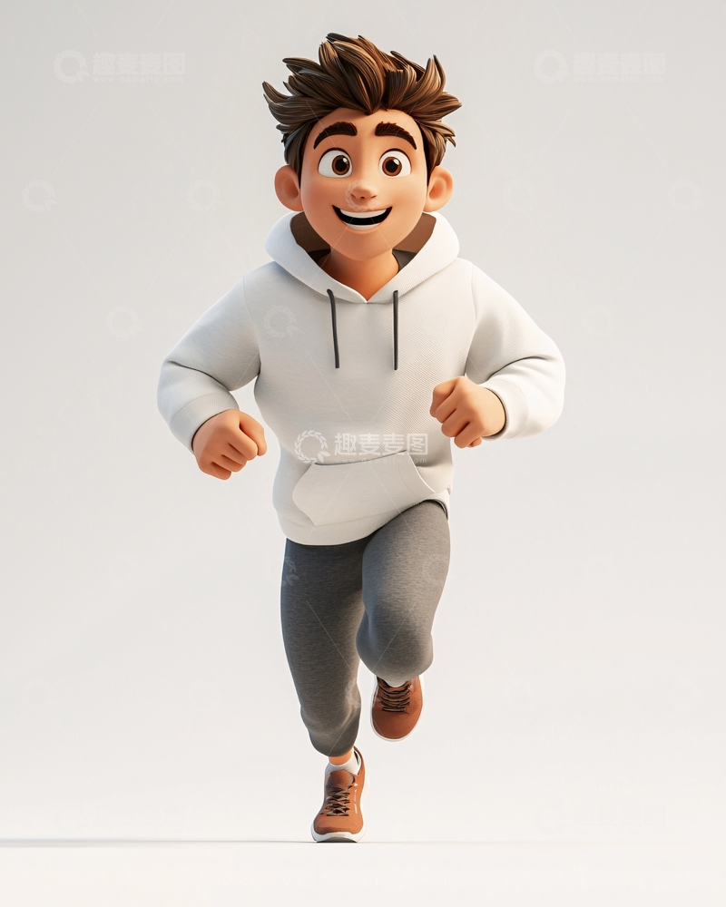 高清大图下载【趣麦麦图】卡通男孩