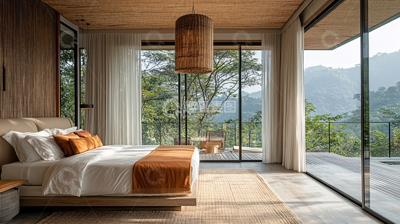 高清大图下载【趣麦麦图】山景卧室4