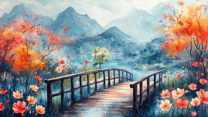 高清大图下载【趣麦麦图】水彩风景画