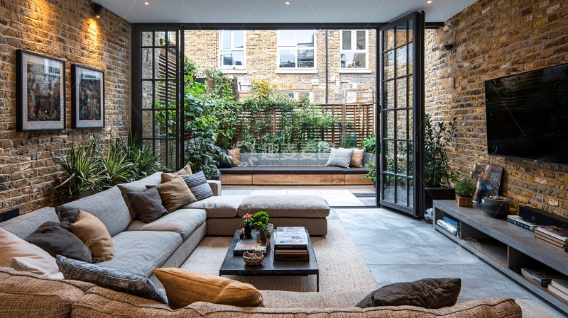 高清大图下载【趣麦麦图】工业风客厅14