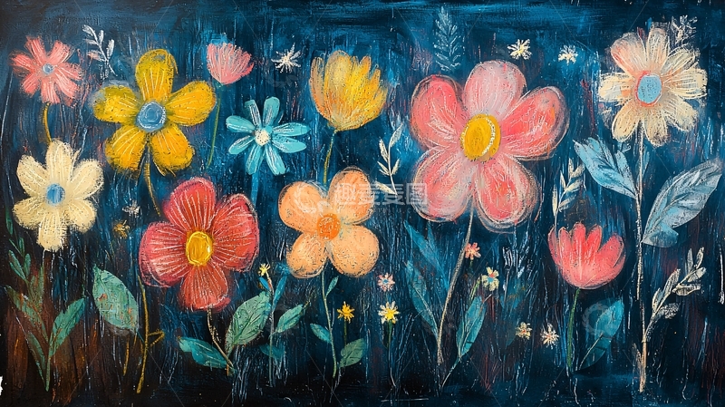 高清大图下载【趣麦麦图】水彩花卉62